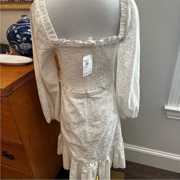 NWT Veronica Beard Denise Smocked
Bodice Peplum PuffSleeve Mini Dress-S6 - Picture 7 of 8